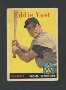 1958 Topps #173 Eddie Yost VG/VGEX No creases - Bild 1 von 2