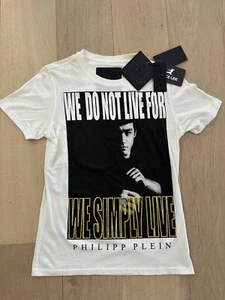 Philipp Plein Tshirt White Bruce Lee Limited Edition Men’s Top Size M - Picture 1 of 8