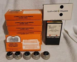 IBM Selectric II Lot 7 Film Ribbon, 11 Lift Off Tape & 5 Script Golf Balls - Picture 1 of 9