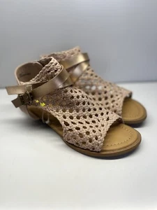 Blowfish Malibu Slingback Sandals Size 5 Big Girl Rose Gold - Picture 1 of 11