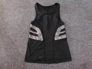 Adidas Shirt Womens Medium black logo retro tank top compression graphic - Picture 1 of 9