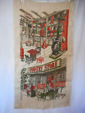 Vintage Country Store Linen Dish Towel Wall Hanging