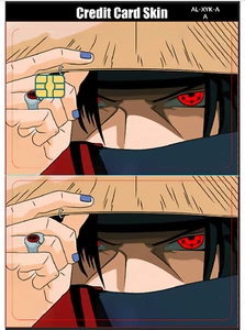 Naruto Shippuden Itachi Uchiha Credit Card Smart Sticker Skin Small Chip Debit - Picture 1 of 4