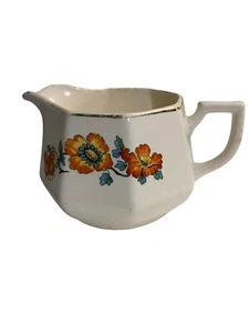 Creamer Homer Laughlin Poppy Design Ceramic Pattern HLCHLC3171 Discontinued - Picture 1 of 6