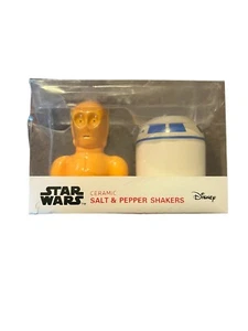 Salero y pimentero de cerámica Star Wars C3PO y R2D2 nuevo coleccionable de Disney - Imagen 1 de 4