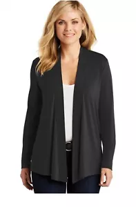 Cárdigan tejido Port Authority Concept para mujer. L5430 Damas XL Nuevo Negro - Imagen 1 de 6
