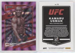 2022 Donruss UFC Holo Purple Laser /99 Kamaru Usman #72