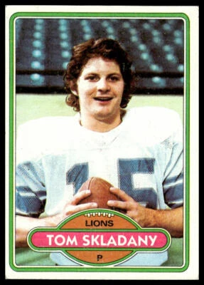 1980 Topps #463 Tom Skladany Detroit Lions - Image 1 of 2