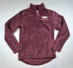 Suéter para mujer Magallanes 1/4 cremallera rojo granate talla XS suave difuso - Imagen 1 de 6