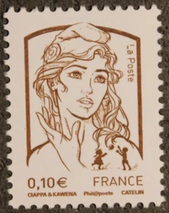 Timbre - FRANCE - Marianne de CIAPPA et KAWENA 0,10€ - Neuf ** - YT4765 - 2013 - Picture 1 of 1