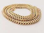 10kt Yellow Gold Hollow Franco Chain 2 Tone 20.02 Inches Long X (w)3.45mm