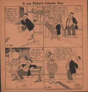Bringing Up Father - 1919 - Cartoon Page - Twas the Same Old Maggie - It was Fat - Picture 1 of 2