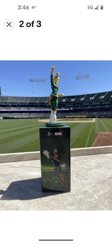 Oakland Athletics A's 2023  Captain Marvel SGA Bobblehead bobble 7/15/23 NIB a Cover
