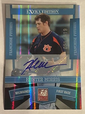 2010 Donruss Elite Hunter Morris #8 Franchise Futures Signatures Auto 51/619 - Image 1 of 3