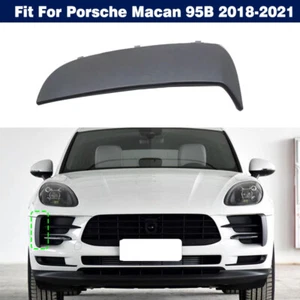 Right Side Front Bumper Grille Trim Black For Porsche Macan 95B 2018-2021 - Picture 1 of 10