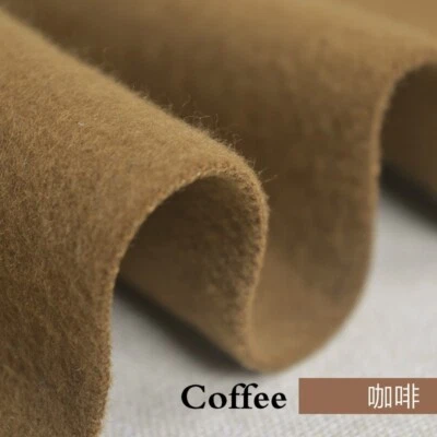 Faux Wool Felt Fabric 1.33mm Thickness Plain for Suit Coat Hat 100*150CM Costume - Image 1 of 4