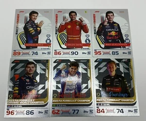 2024 Topps Turbo Attax Formula 1 F1 Race Winners & Champions 6 Card Foil Set - Picture 1 of 2