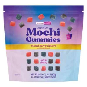 Tropical Fields Mochi Gummies Mixed Berry Flavors  (Pack of 16) 28.2 OZ - Picture 1 of 3