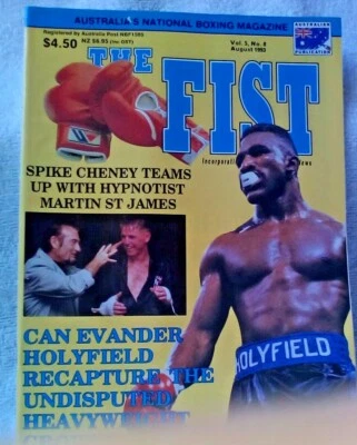  BOXING MAGAZINE THE FIST 1993 AUG 50 PAGES VOL 5 NO 8 SPIKE CHENEY - Image 1 of 3