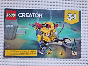 LEGO CREATOR INSTRUCTIONS ONLY FOR UNDERWATER ROBOT SET 31090 - Picture 1 of 1