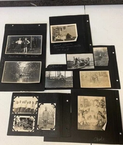 Lote 24 Álbum de Fotos Antiguo De Colección de Principios de 1900 Fraternidad en Blanco y Negro Interés Gay Pies Descalzos - Imagen 1 de 10