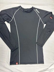 2XU Womens Large 50D/CK Power Compression Long Sleeve Top Black Activewear - Picture 1 of 9