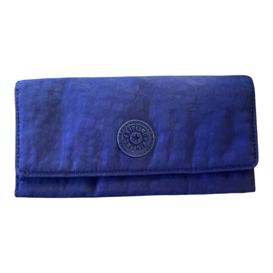 Nuevo Con Etiqueta Kipling Teddi Organizador de Peso Ligero Cartera Azul Verdadero Foto 1 de 4