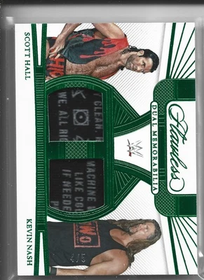 2024 Panini Flawless WWE #FD-SKN Kevin Nash / Scott Hall Dual Memorabilia #/5 - Image 1 of 2