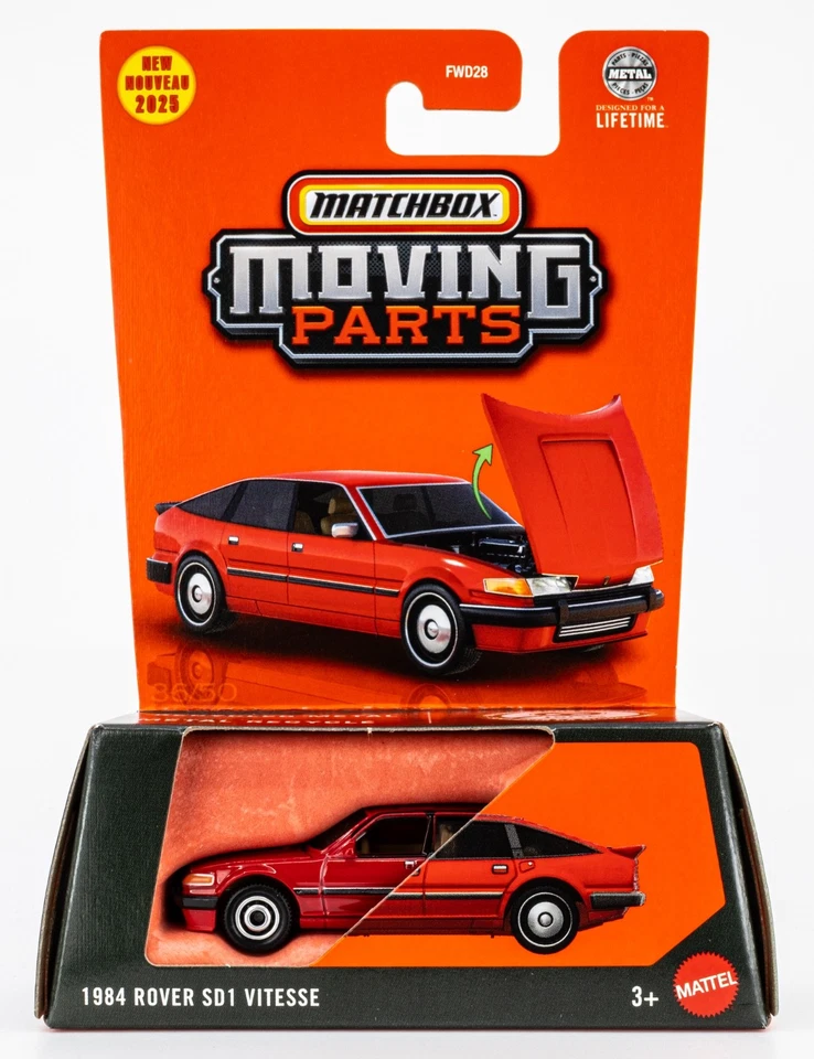 2025 Matchbox Moving Parts #36 1984 Rover SD1 Vitesse MONZA RED | FSC - Image 1 of 1