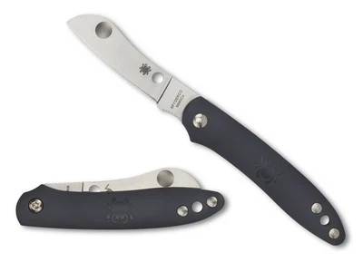 Spyderco Knives Roadie Slipjoint Grey FRN N690Co Stainless C189PGY Pocket Knife - Image 1 of 4