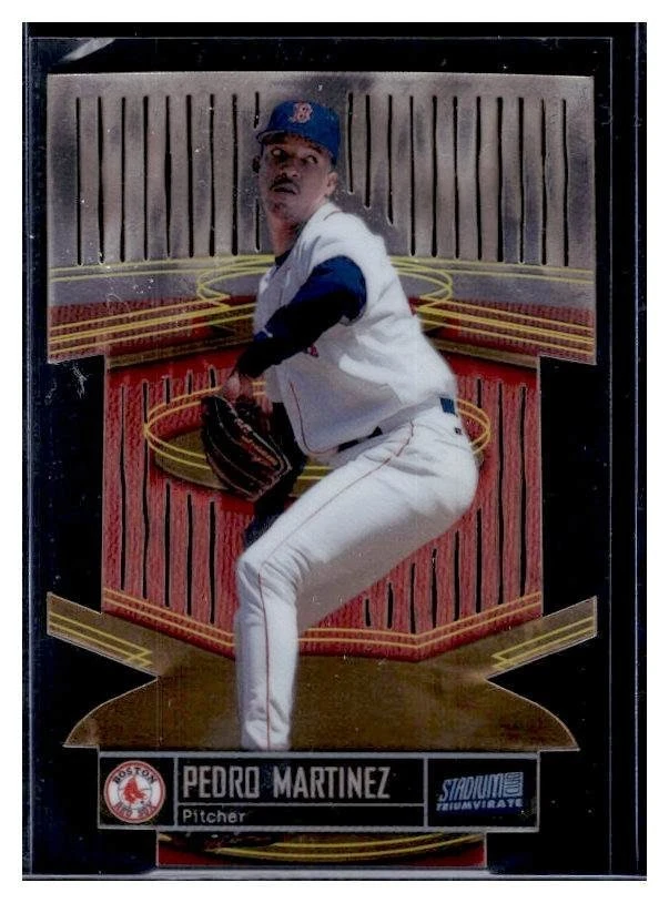 1999 Topps Stadium Club Triumvirate Pedro Martinez #T7B Luminous Boston Red Sox - Image 1 of 2