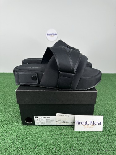 Taglia 10 Sandali Adidas Y 3 Yohji Yamamoto Nero EH1742 Uso leggero
