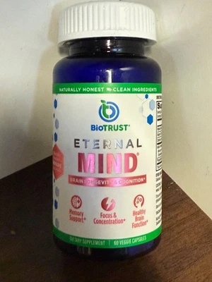 30ct BioTRUST Mente Eterna Cerebro Longevidad y Cognición Exp 02/26 Soporte de Memoria Foto 1 de 2