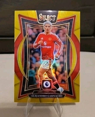 2024-25 Panini Select Premier League Terrace Gold Prizm /10 ALEJANDRO GARNACHO - Image 1 of 2