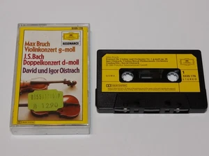 DAVID/IGOR OISTRAKH Bruch/Bach Violin PAPER LABEL CASSETTE DG Stereo W.Germany - Bild 1 von 5