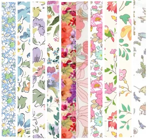 Liberty Tana Lawn 10 pieces 6" x 10" (15cm x 25cm) cotton quilt fabric Pack K4 - Picture 1 of 11