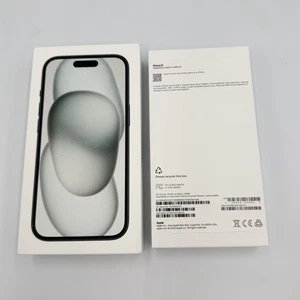 Apple iPhone 15 Black 128GB A2846 Empty Box ONLY w/ Inserts - H - Picture 1 of 6
