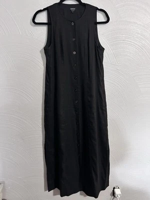 Vestido Worth New York para mujer talla 4 sin mangas de lino con botones bolsillos Foto 1 de 4