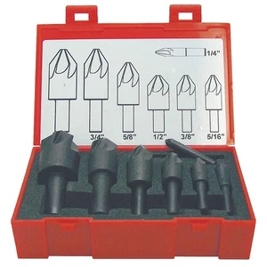 KEO 55058 Countersink Set,7 PC,6 FL,90 Deg,HSS 1DBU3 - Picture 1 of 1