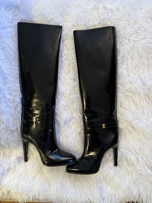 Botas negras YSL Saint Laurent talla 38 para mujer Foto 1 de 4