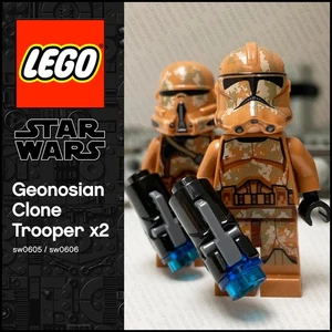 ORIGINALE LEGO Star Wars Minifigure Clone Airborne Trooper (Fase 2) SW0605 75089 - Foto 1 di 5