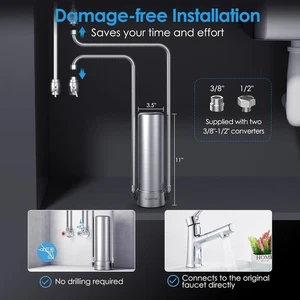 AS13 Under Sink Water Filter, 6 Stage Stainless Steel Under Sink Water Filtratio - Picture 1 of 3