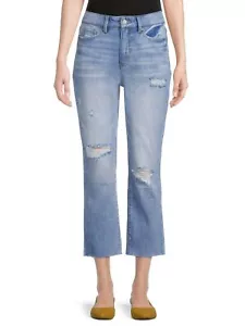 Pantalones de jean recortados rectos para mujer Time and Tru NUEVOS - Imagen 1 de 33