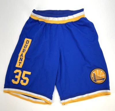 Мужские баскетбольные шорты Golden State NBA NO35 Durant с эластичной талией синие желтые - Изображение 1 из 4