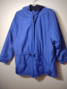 PACIFIC TRAIL MUJER TALLA 1X CHAQUETA PARKA CON CAPUCHA FORRADA ABRIGO COCHE AZUL OSCURO - Imagen 1 de 5