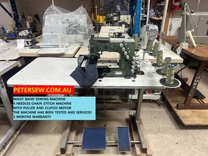WAIST BAND 4 NEEDLES SEWING MACHINE - Picture 1 of 9