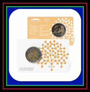 2 euro LATVIA 2022  MONEY TREE - Financial literacy - COIN  KART BU - Picture 1 of 1