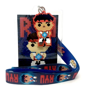 New Funko Pop! DC Comics 8-Bit Ryu Street Fighter Lanyard GameStop Exclusive - Picture 1 of 4