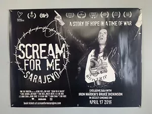Iron Maiden Bruce Dickinson Poster Original Promo Scream for Me Sarajevo 2018 - Picture 1 of 12