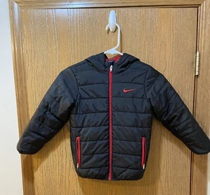 Kid’s Nike Black & Red Winter Jacket, Size 6/M - Picture 1 of 6